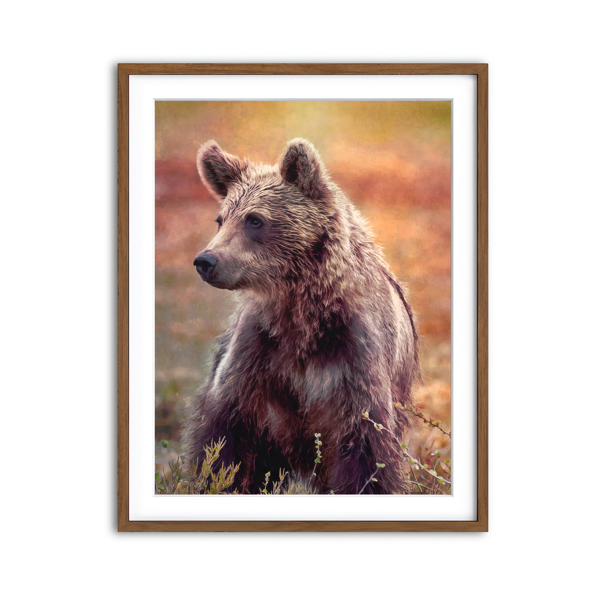 Framed Print 3x4 Walnut