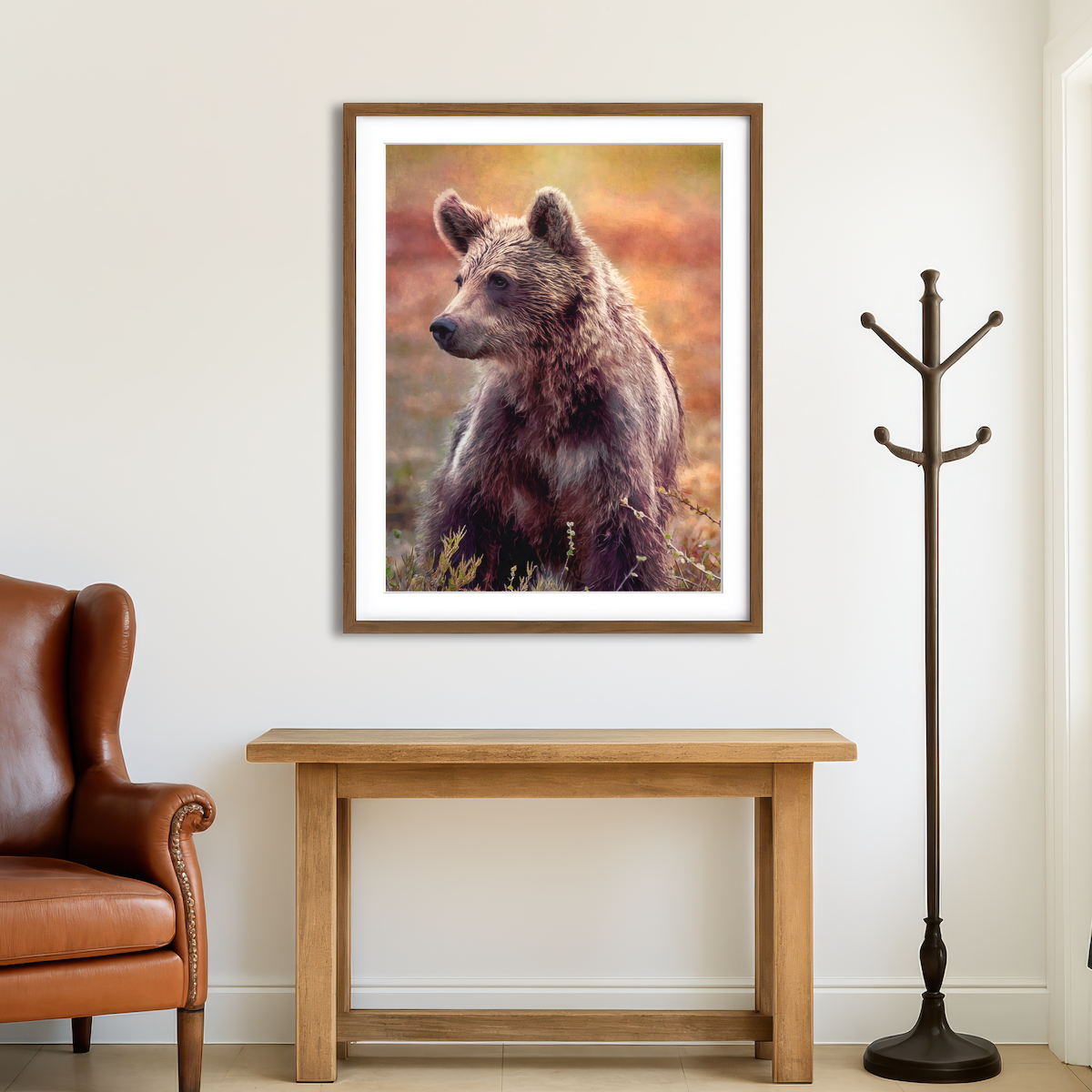 AUTO-MOCKUP ROOM | Little Brown Bear Wall Art