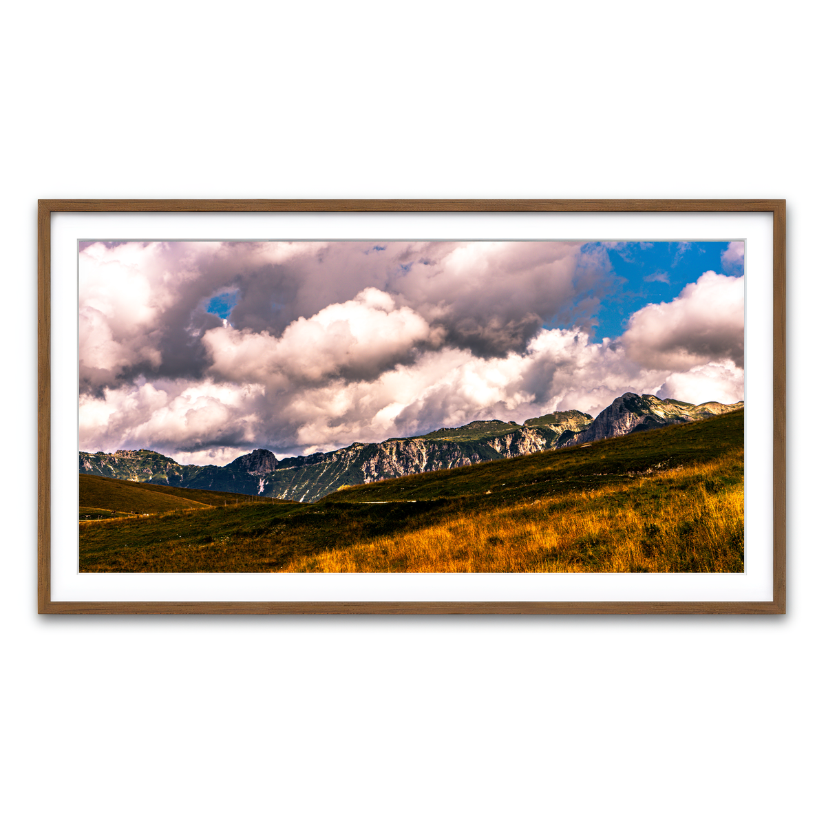 Framed Print 2x1 Walnut