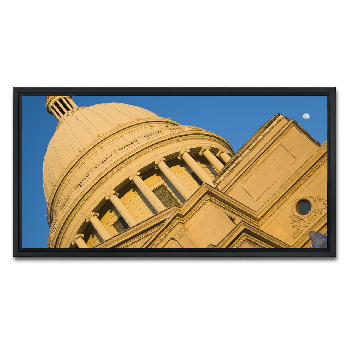 AUTO-MOCKUP WHITE | Little Rock - State Capitol | 1 Piece | Black Framed Canvas | group=2x1
