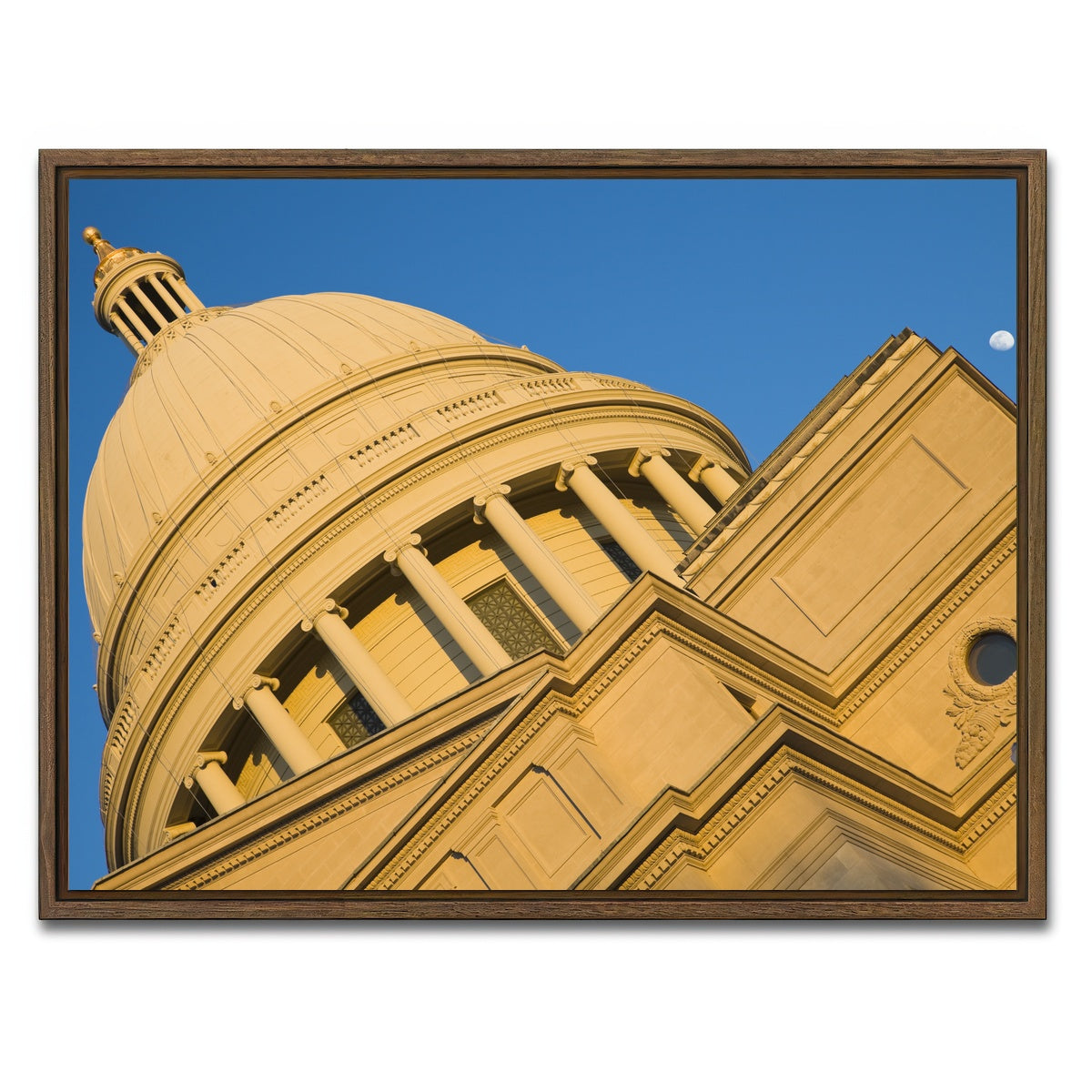 AUTO-MOCKUP WHITE | Little Rock - State Capitol | 1 Piece | Walnut Framed Canvas | group=4x3