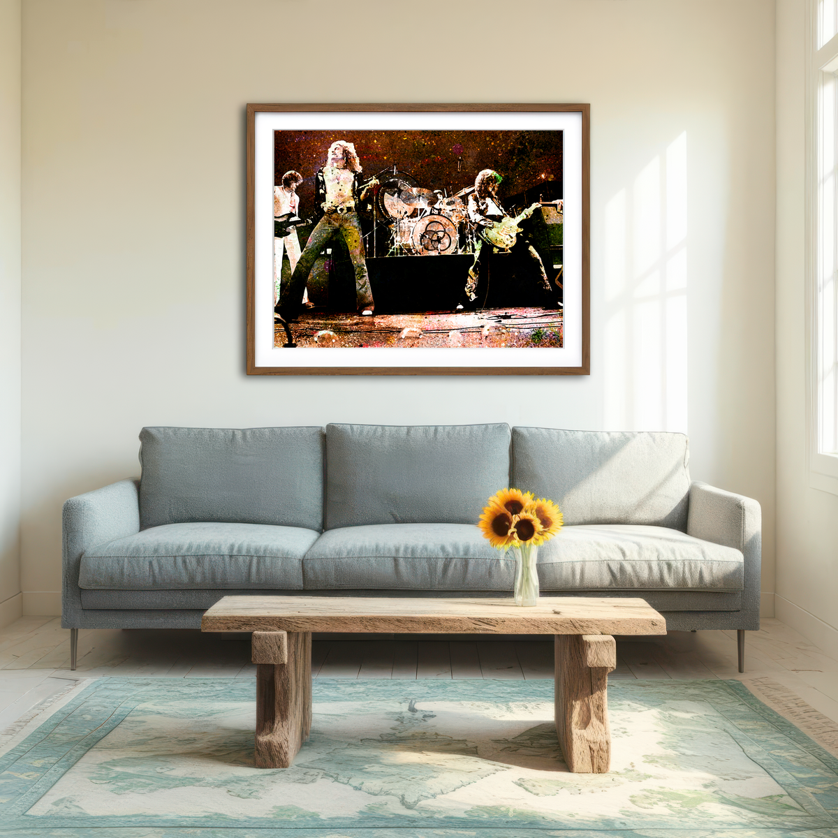 AUTO-MOCKUP ROOM | Live Led Zeppelin Wall Art