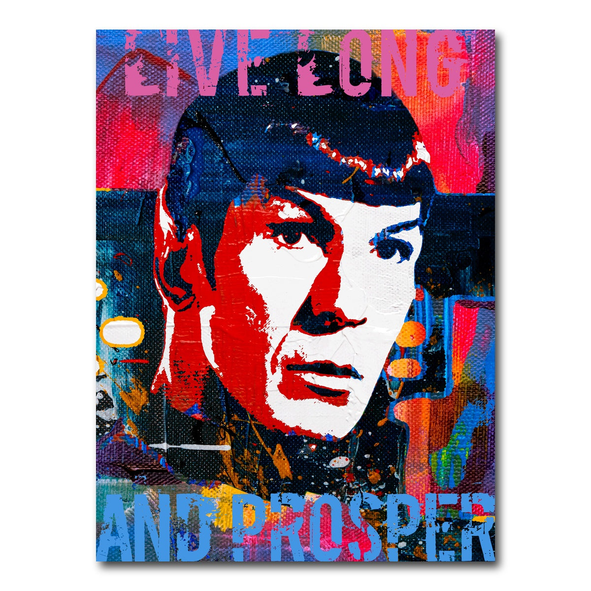 AUTO-MOCKUP WHITE | Live Long | 1 Piece | Gallery Wrap Canvas | group=3x4