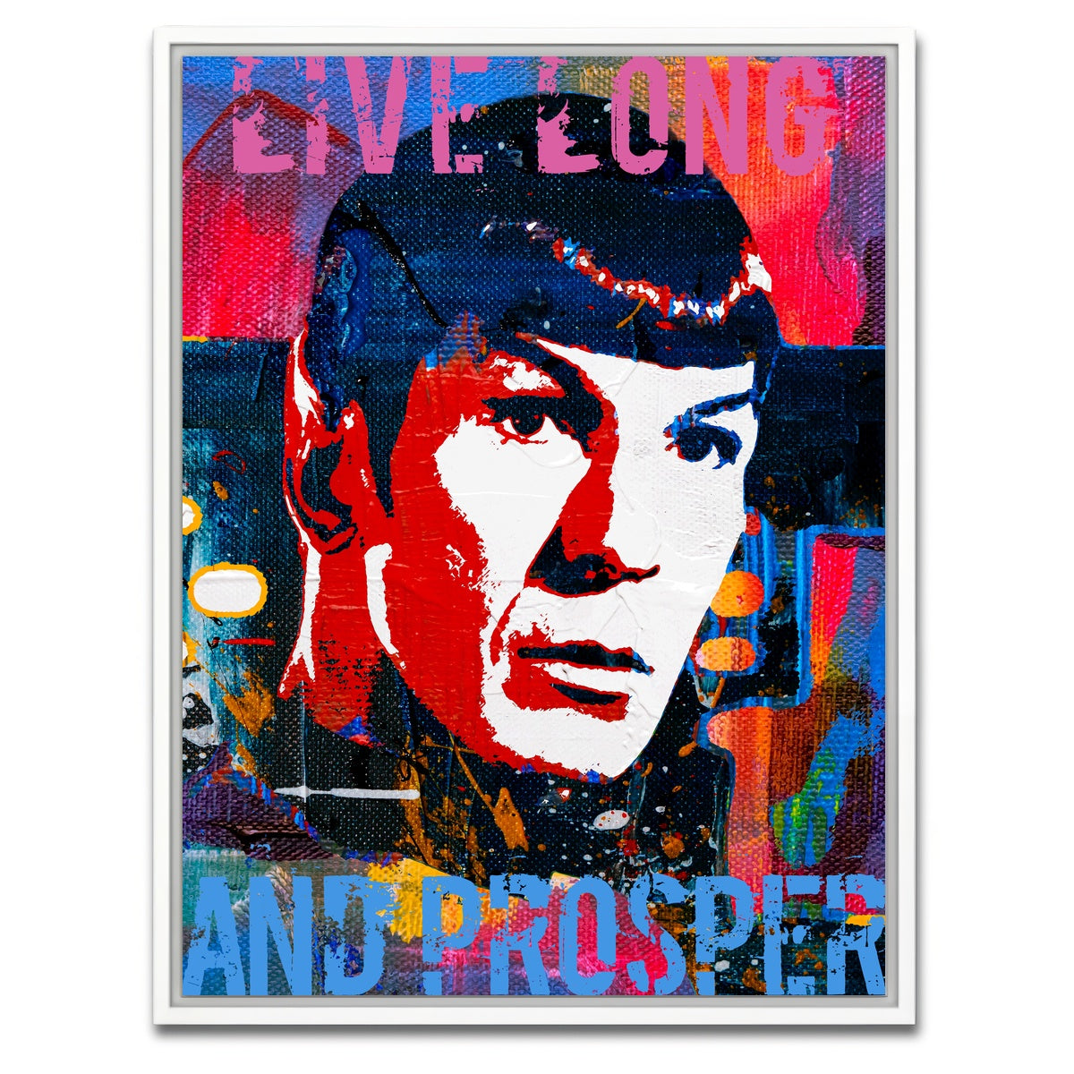 AUTO-MOCKUP WHITE | Live Long | 1 Piece | White Framed Canvas | group=3x4