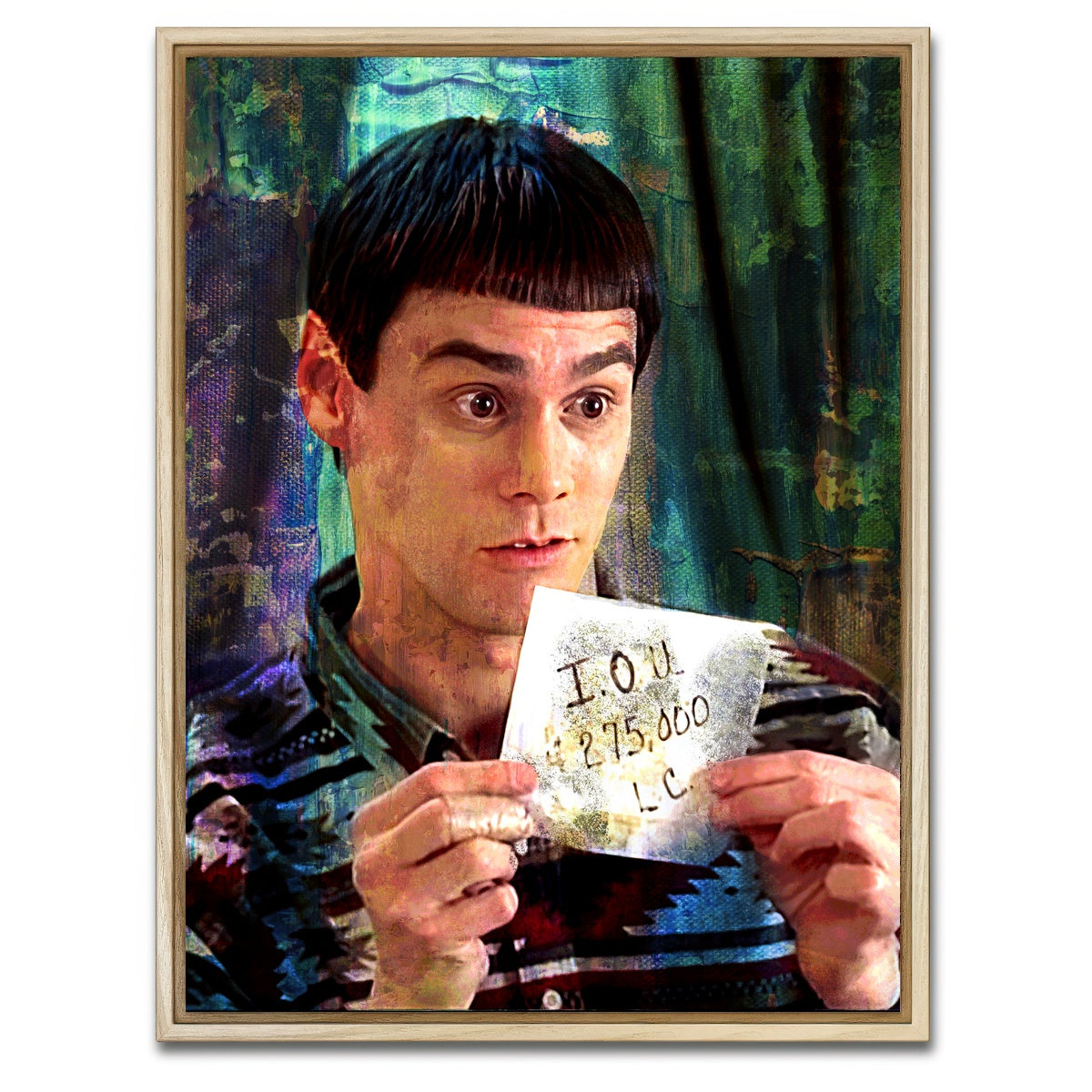 AUTO-MOCKUP WHITE | Lloyd's IOU | 1 Piece | Natural Framed Canvas | group=3x4