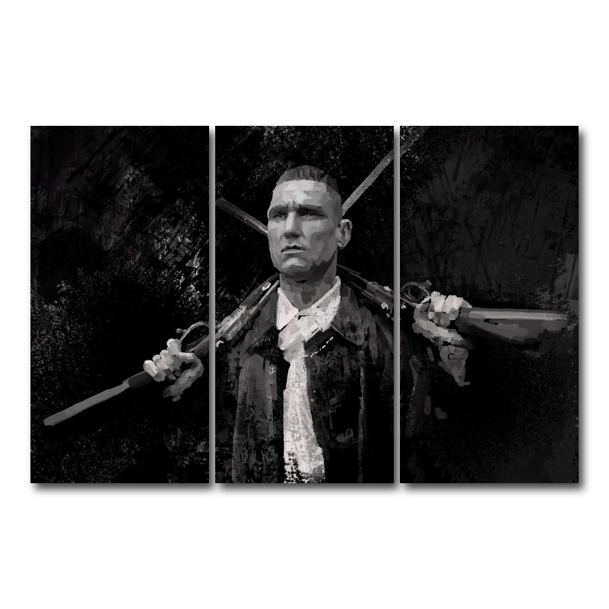 AUTO-MOCKUP WHITE | Lock Stock | 3 Piece | Gallery Wrap Canvas | group=12x24