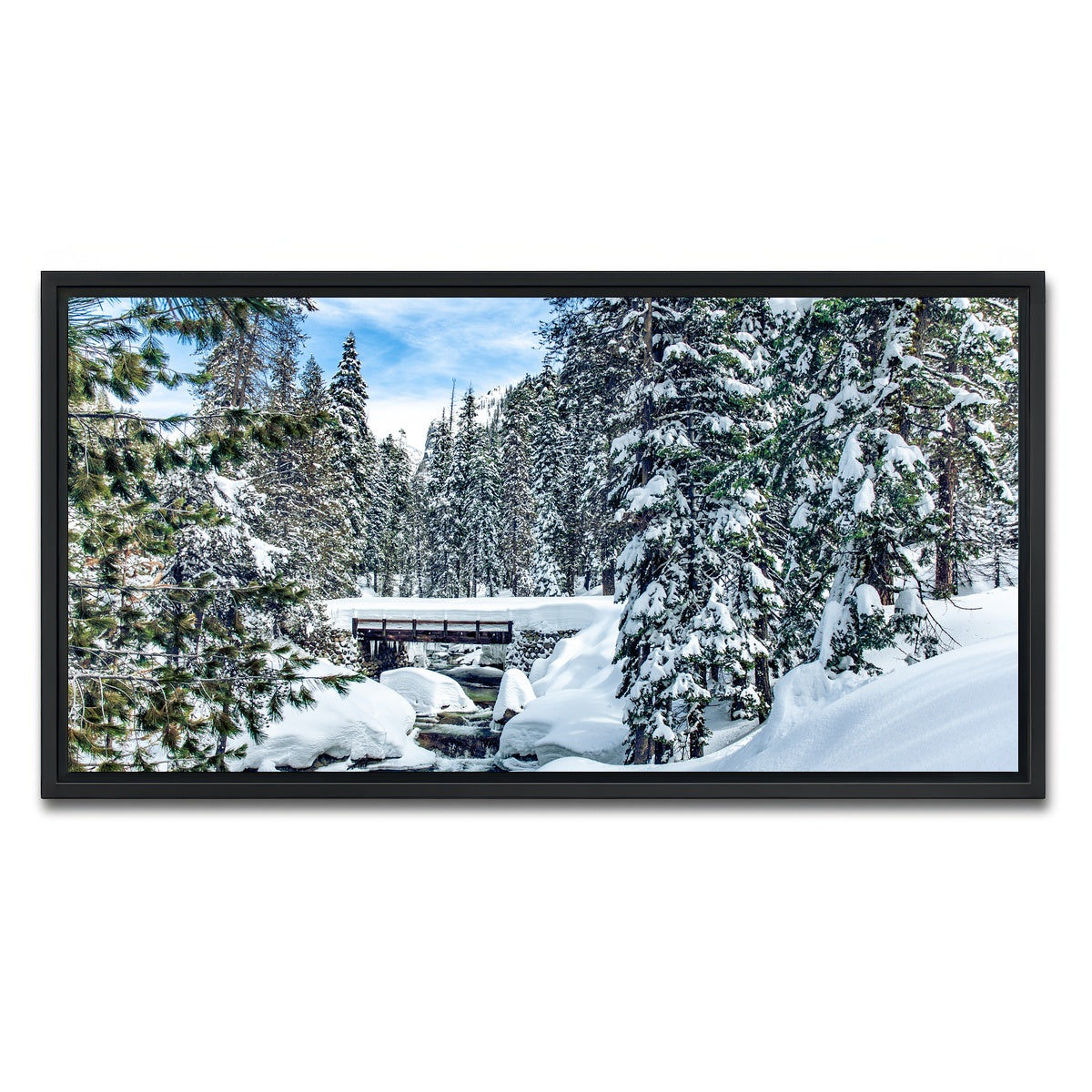 AUTO-MOCKUP WHITE | Lodgepool Bridge | 1 Piece | Black Framed Canvas | group=2x1