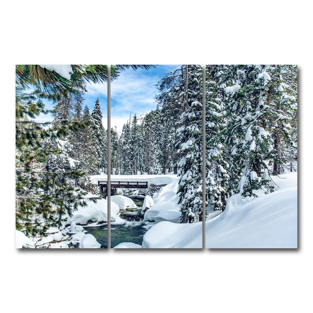AUTO-MOCKUP WHITE | Lodgepool Bridge | 3 Piece | Gallery Wrap Canvas | group=12x24