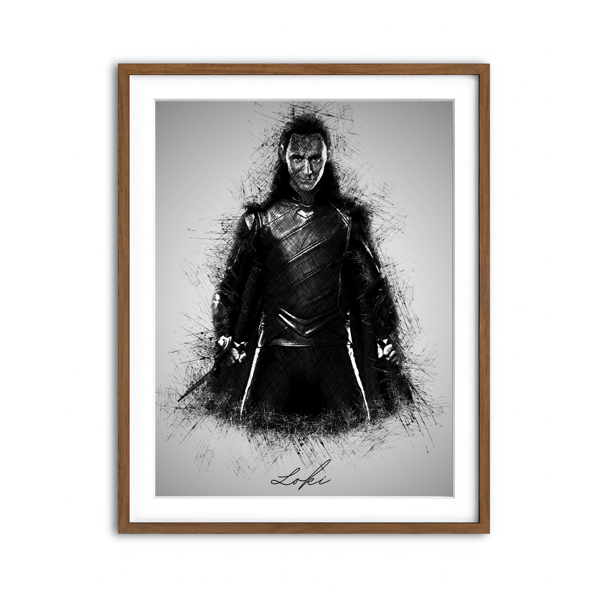 Framed Print 3x4 Walnut