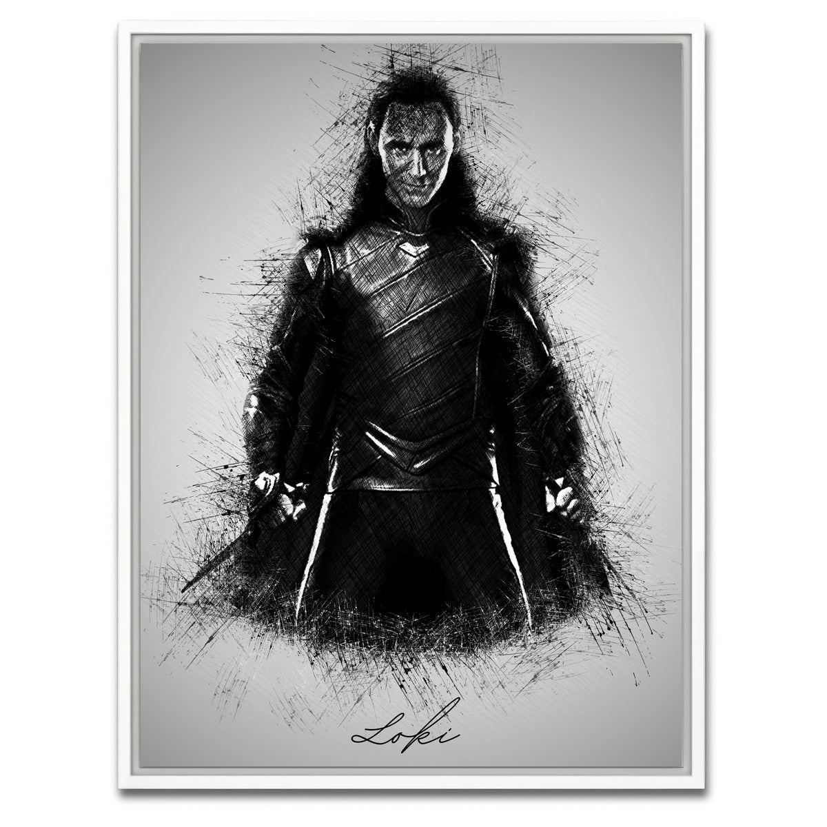 AUTO-MOCKUP WHITE | Loki | 1 Piece | White Framed Canvas | group=3x4