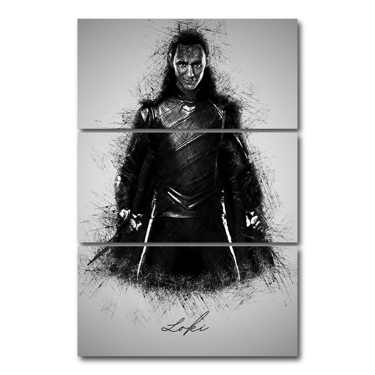 AUTO-MOCKUP WHITE | Loki | 3 Piece | Gallery Wrap Canvas | group=12x24_stacked