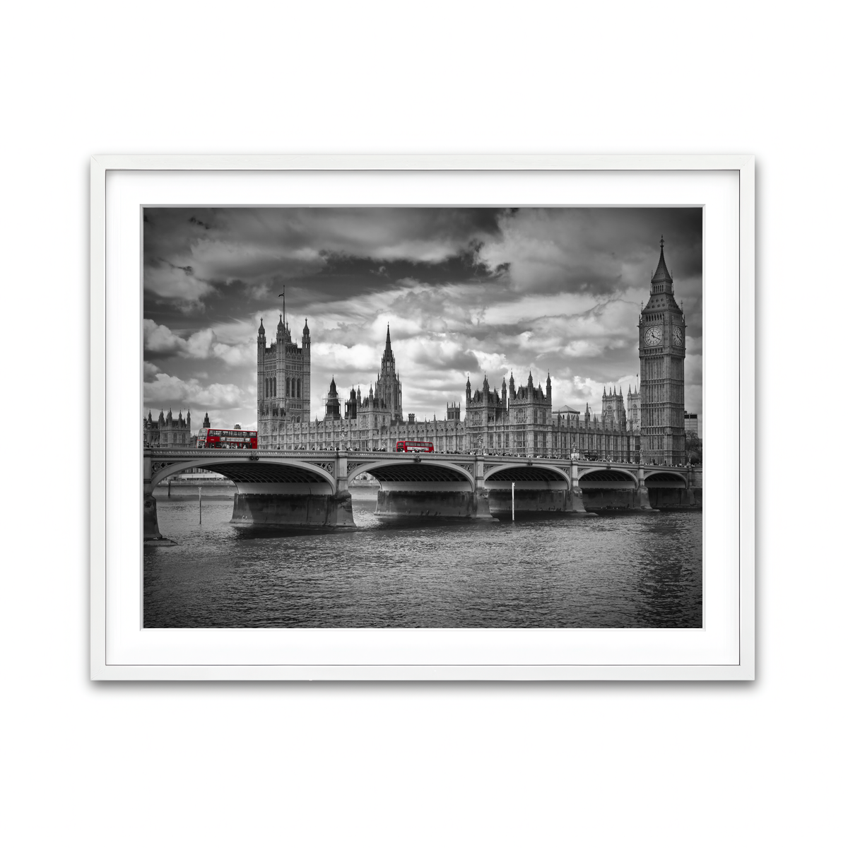 Framed Print 4x3 White