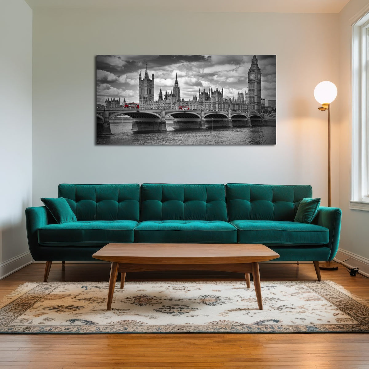 AUTO-MOCKUP ROOM | London Houses of Parliament & Red Buses