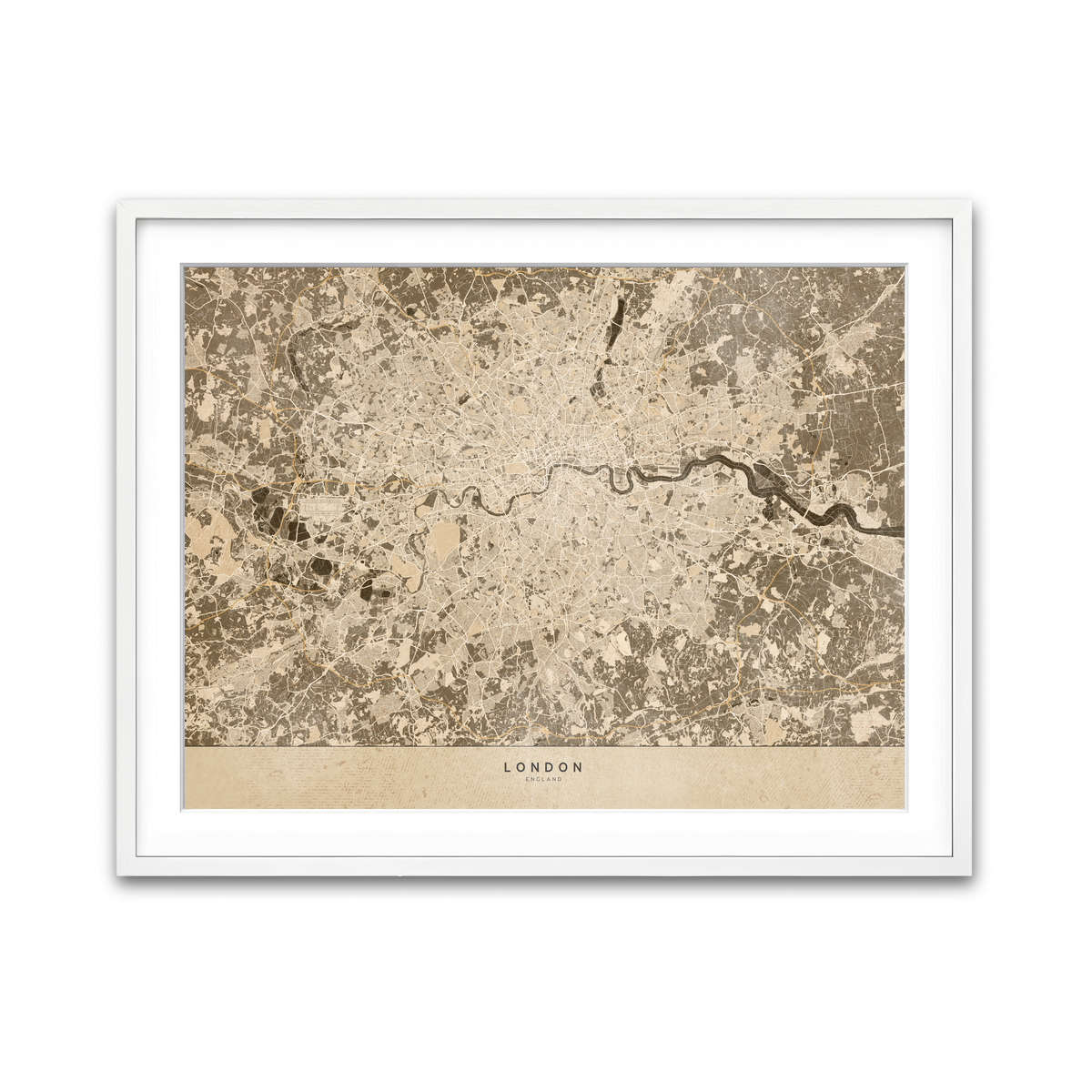 Framed Print 4x3 White