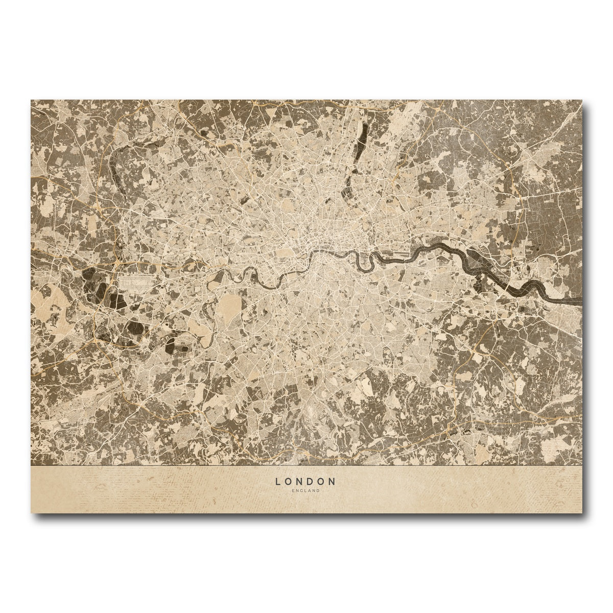 AUTO-MOCKUP WHITE | London Map 1 | 1 Piece | Gallery Wrap Canvas | group=4x3