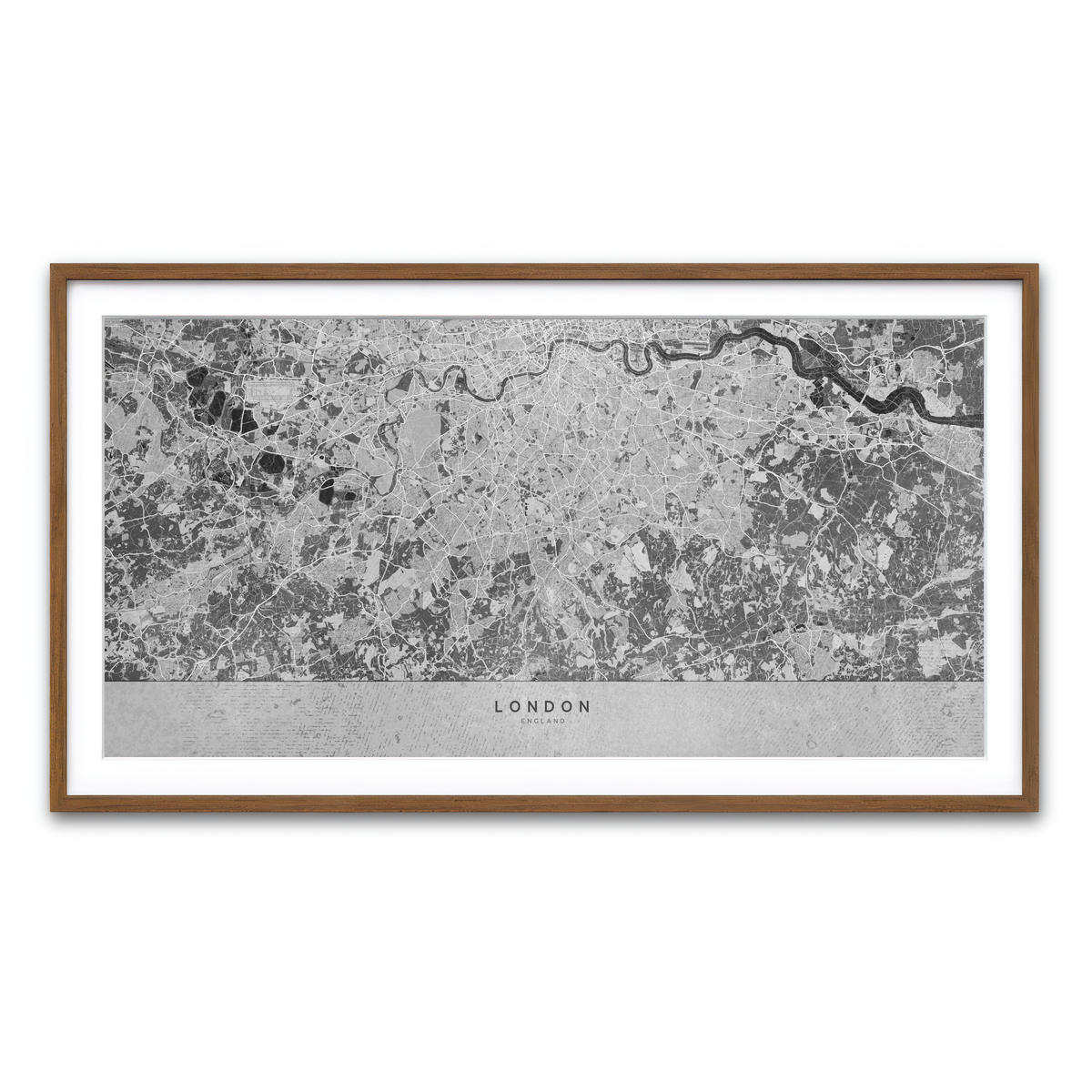 Framed Print 2x1 Walnut