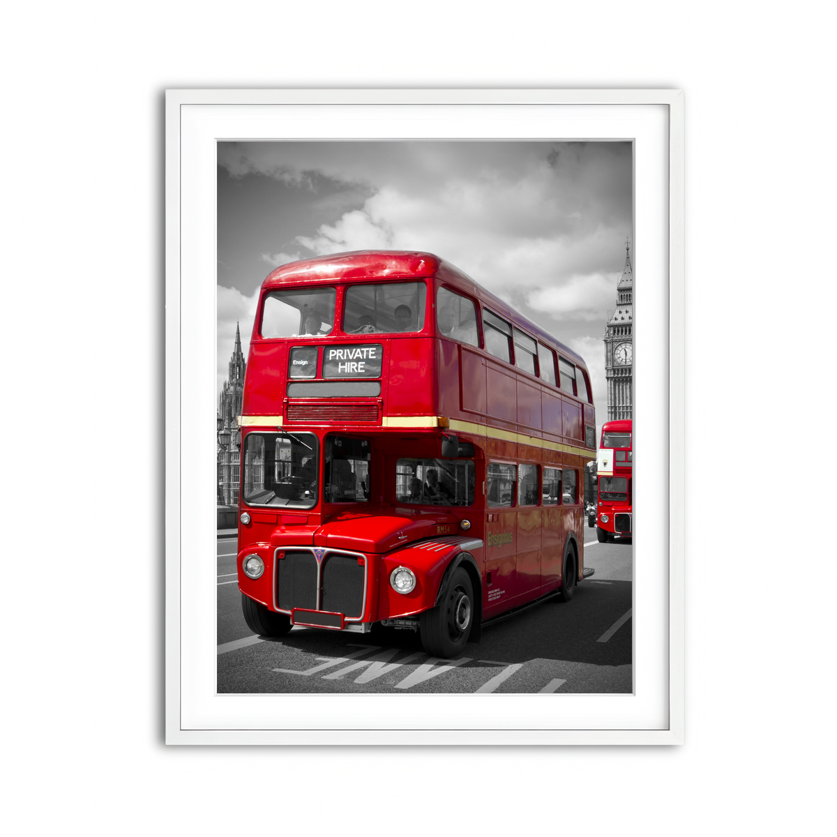 Framed Print 3x4 White