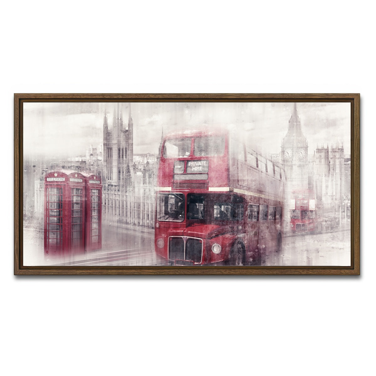 AUTO-MOCKUP WHITE | London Westminster Collage | 1 Piece | Walnut Framed Canvas | group=2x1