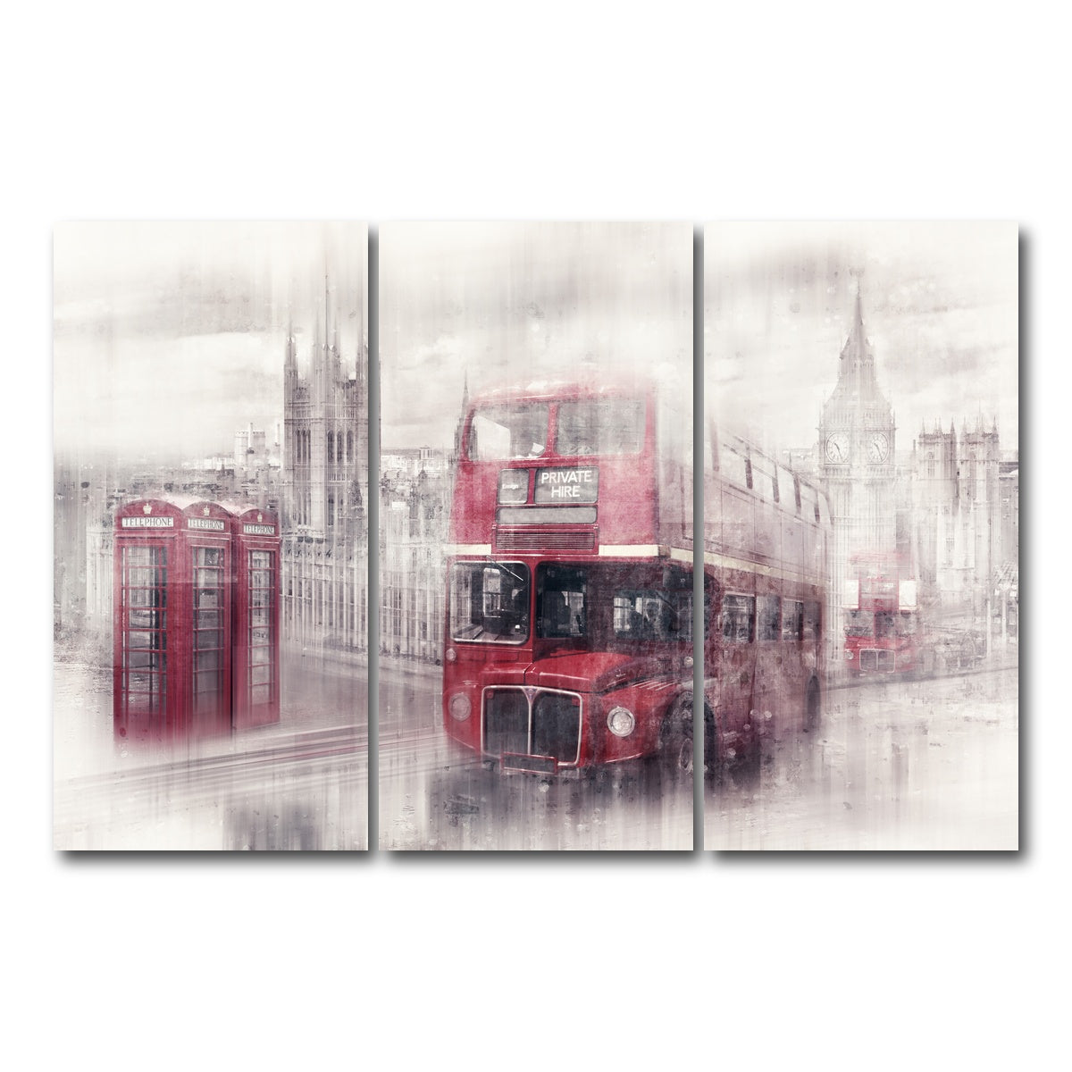 AUTO-MOCKUP WHITE | London Westminster Collage | 3 Piece | Gallery Wrap Canvas | group=12x24