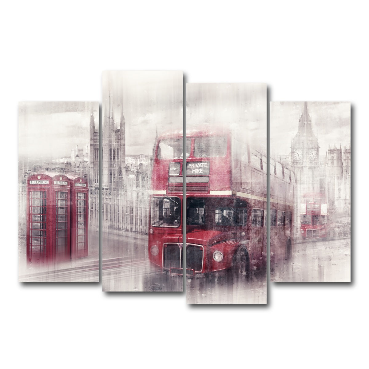 AUTO-MOCKUP WHITE | London Westminster Collage | 4 Piece | Gallery Wrap Canvas | group=4_normal