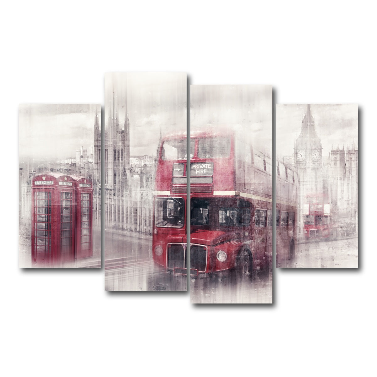 AUTO-MOCKUP WHITE | London Westminster Collage | 4 Piece | Gallery Wrap Canvas | group=4_short