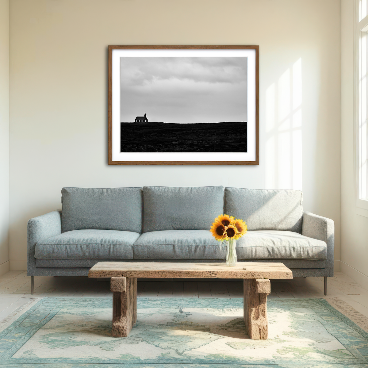 AUTO-MOCKUP ROOM | Lone Church Wall Art