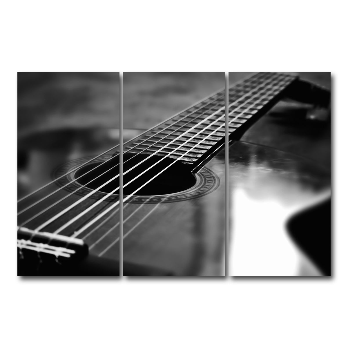 AUTO-MOCKUP WHITE | Lone Guitar | 3 Piece | Gallery Wrap Canvas | group=12x24