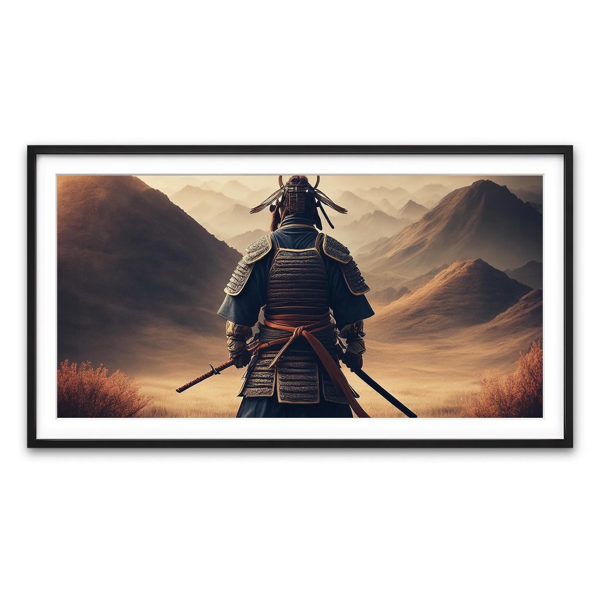 Framed Print 2x1 Black