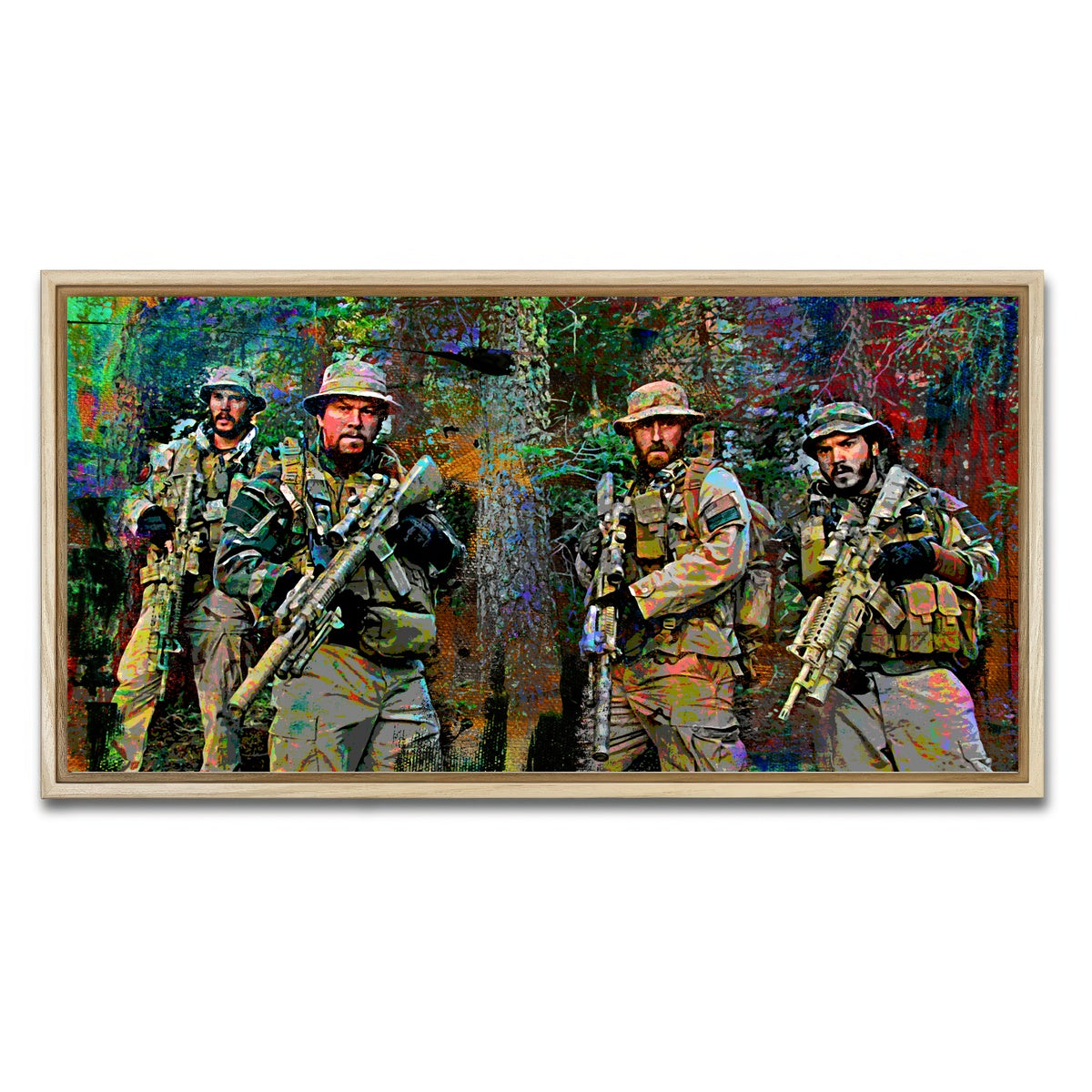 AUTO-MOCKUP WHITE | Lone Survivor Crew | 1 Piece | Natural Framed Canvas | group=2x1