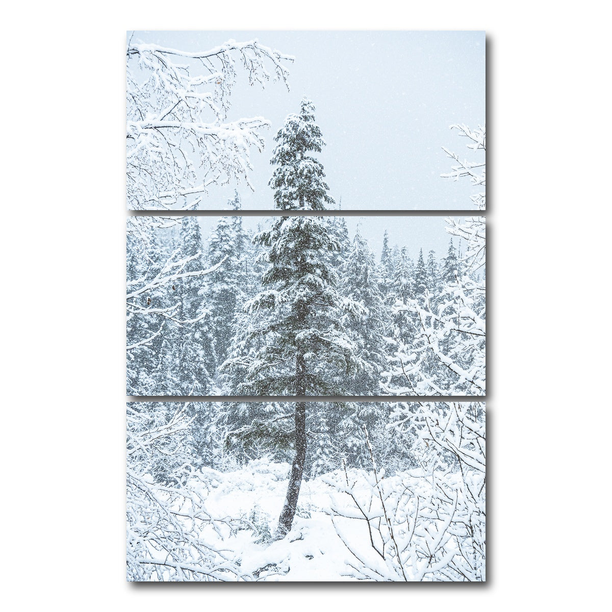 AUTO-MOCKUP WHITE | Lone Tree | 3 Piece | Gallery Wrap Canvas | group=12x24_stacked