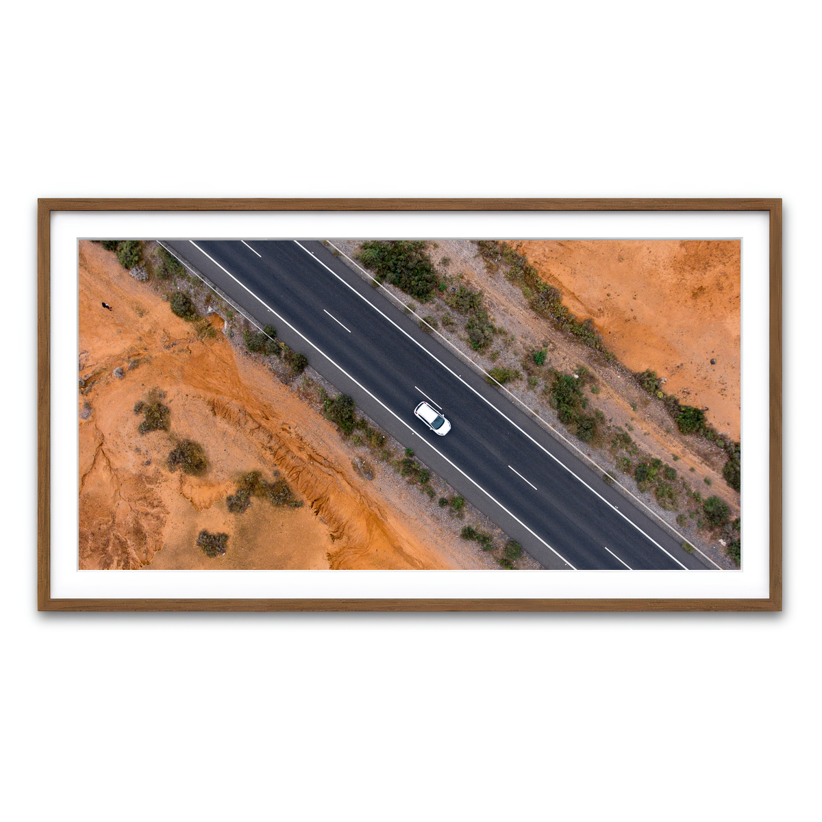 Framed Print 2x1 Walnut