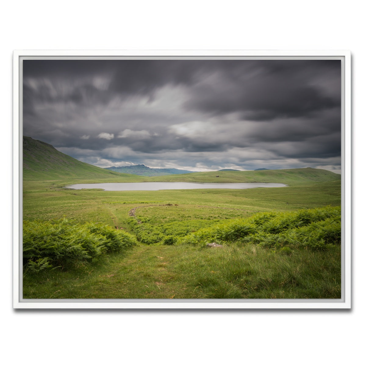 AUTO-MOCKUP WHITE | Lonely Pond | 1 Piece | White Framed Canvas | group=4x3
