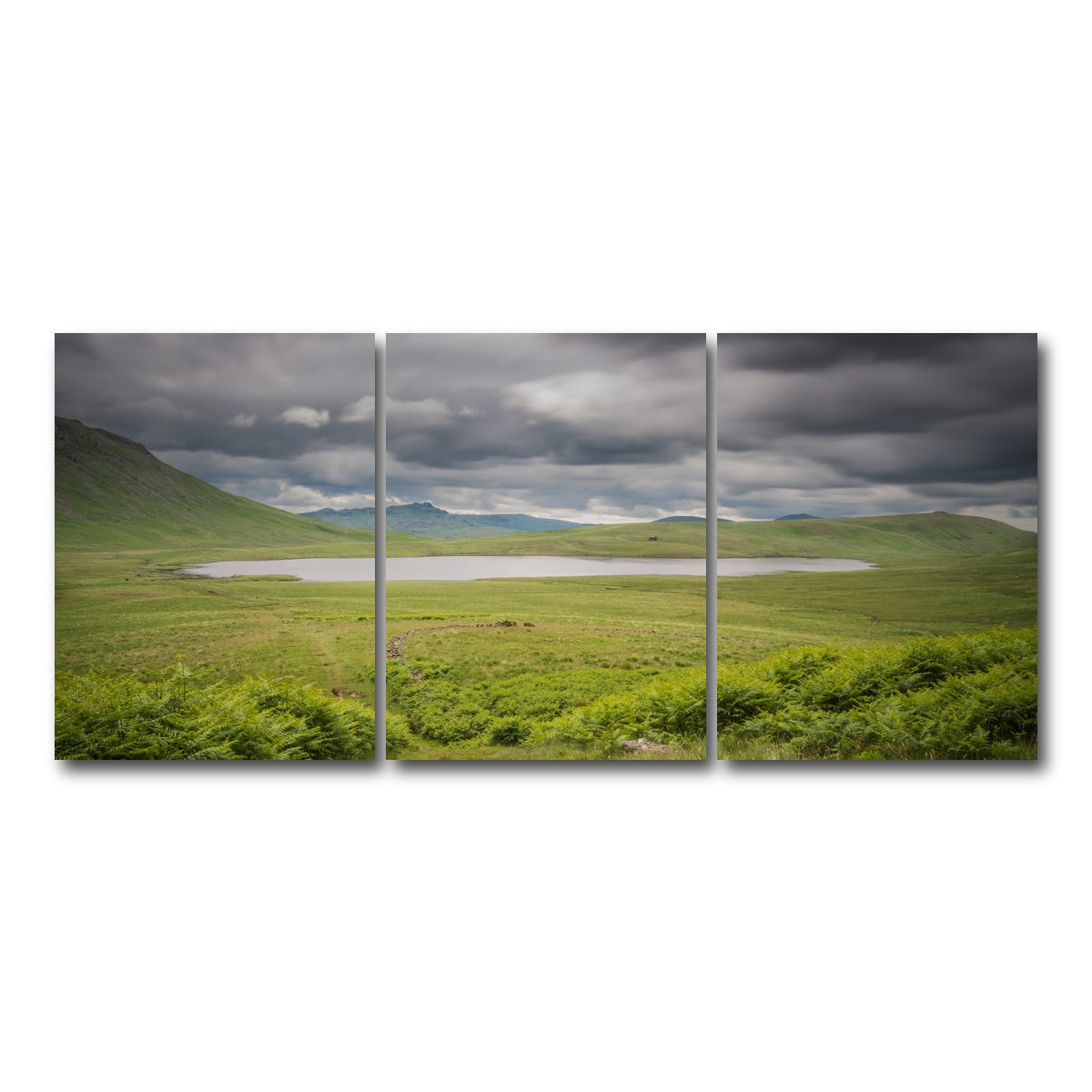 AUTO-MOCKUP WHITE | Lonely Pond | 3 Piece | Gallery Wrap Canvas | group=18x24