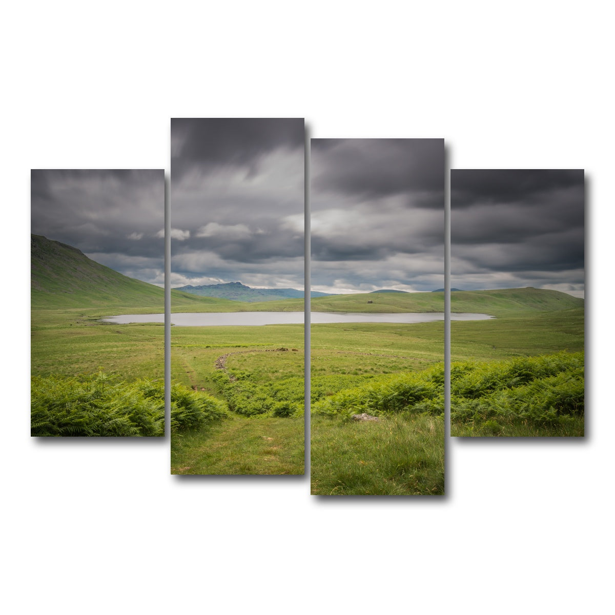 AUTO-MOCKUP WHITE | Lonely Pond | 4 Piece | Gallery Wrap Canvas | group=4_short