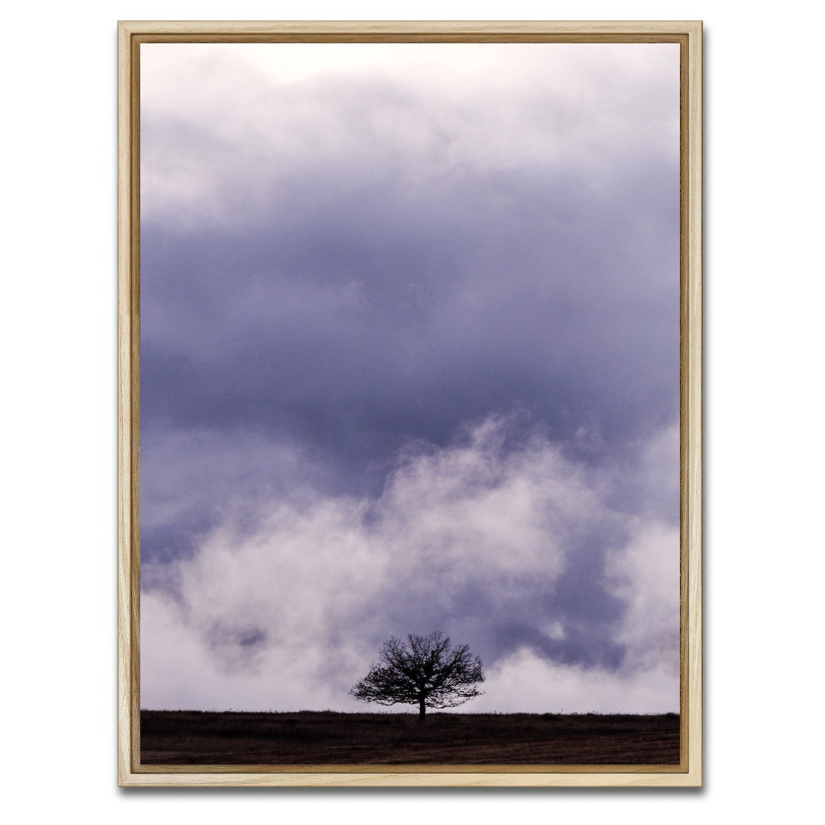 AUTO-MOCKUP WHITE | Lonely Tree | 1 Piece | Natural Framed Canvas | group=3x4