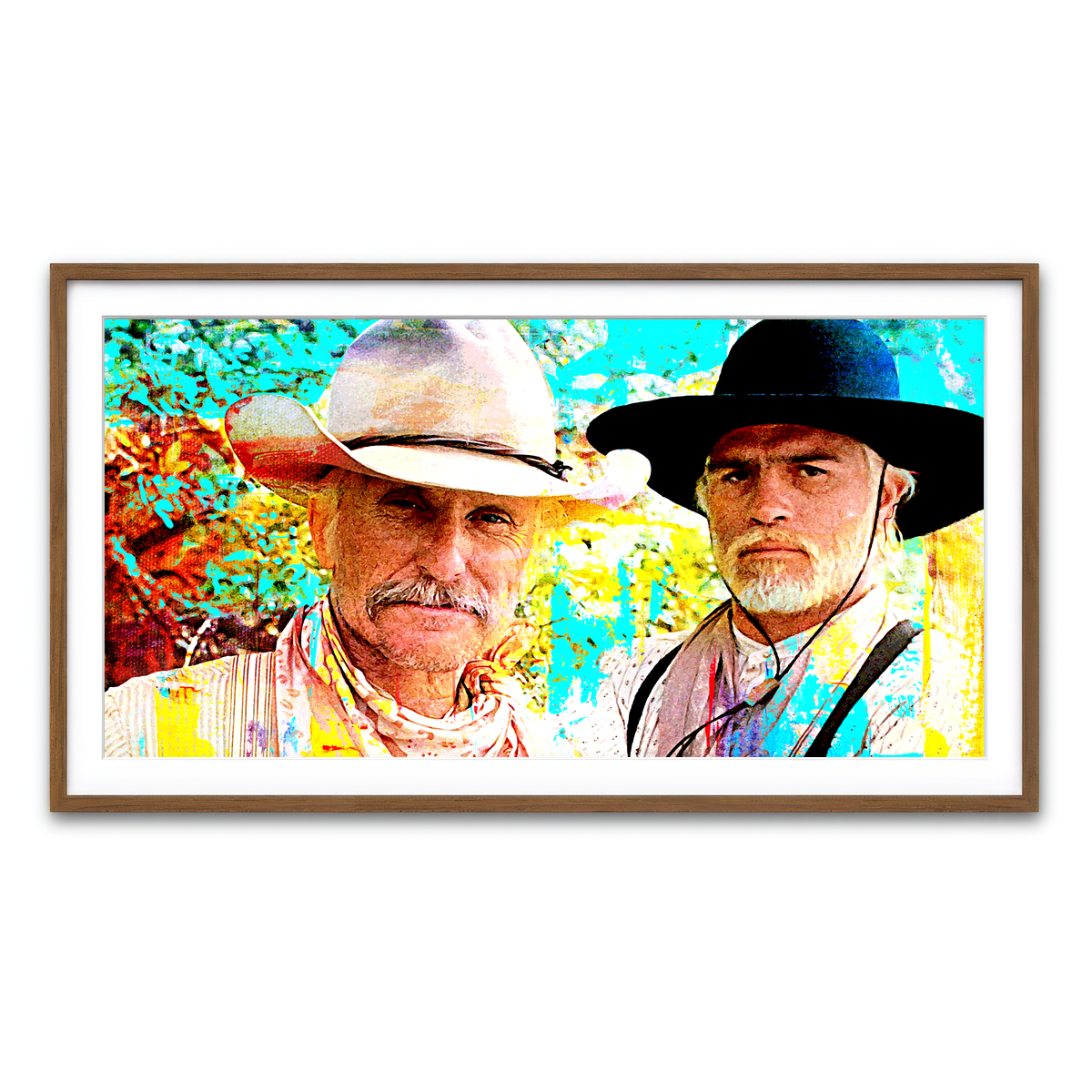 Framed Print 2x1 Walnut