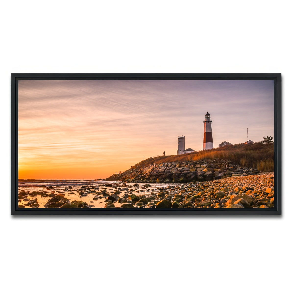 AUTO-MOCKUP WHITE | Long Island Lighthouse | 1 Piece | Black Framed Canvas | group=2x1