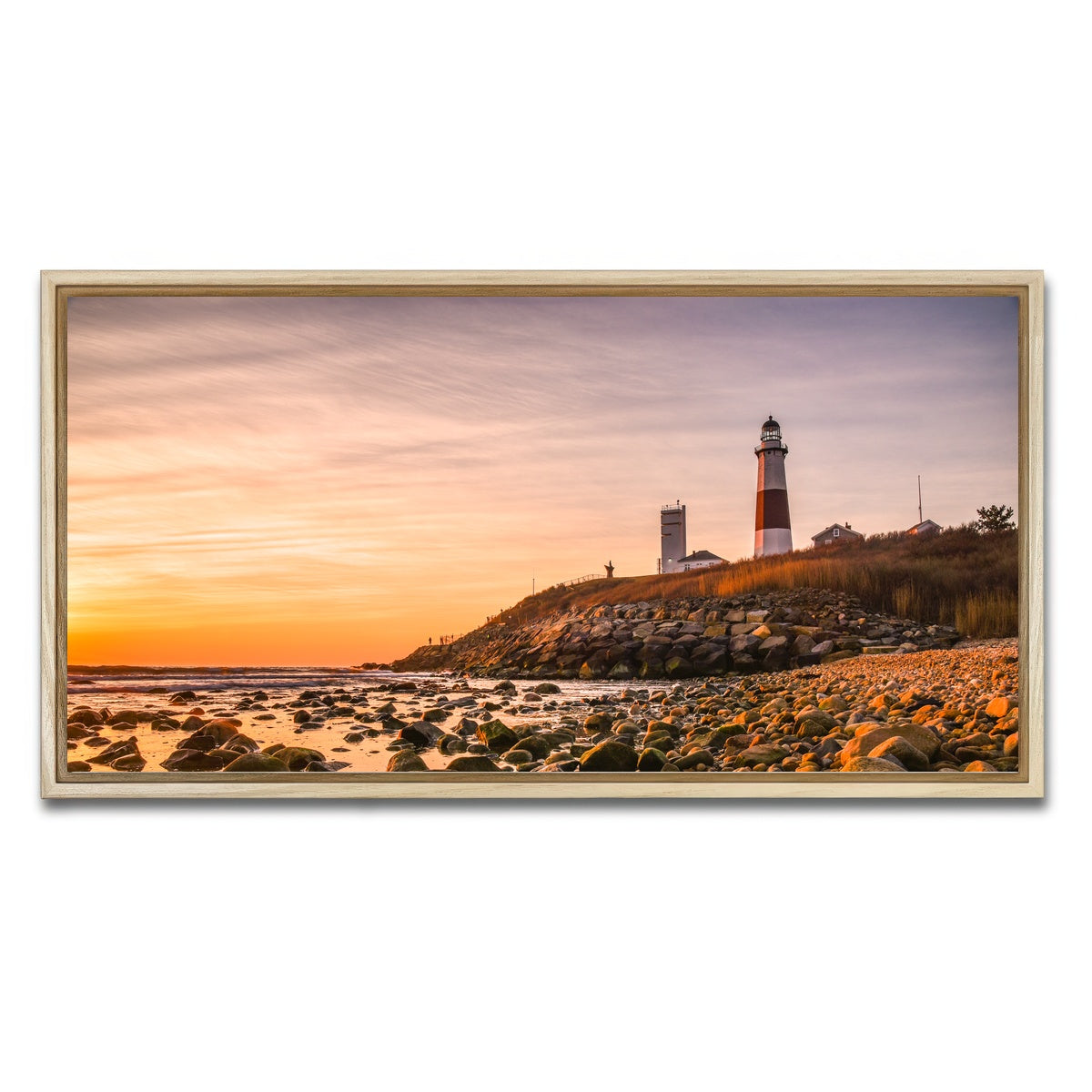 AUTO-MOCKUP WHITE | Long Island Lighthouse | 1 Piece | Natural Framed Canvas | group=2x1
