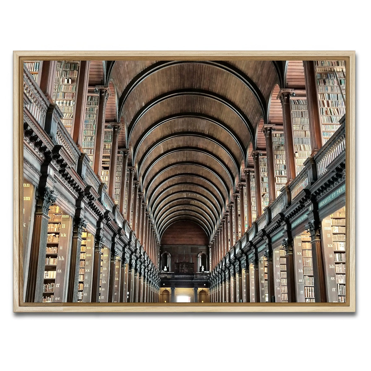 AUTO-MOCKUP WHITE | Long Room Library - Trinity College, Dublin | 1 Piece | Natural Framed Canvas | group=4x3