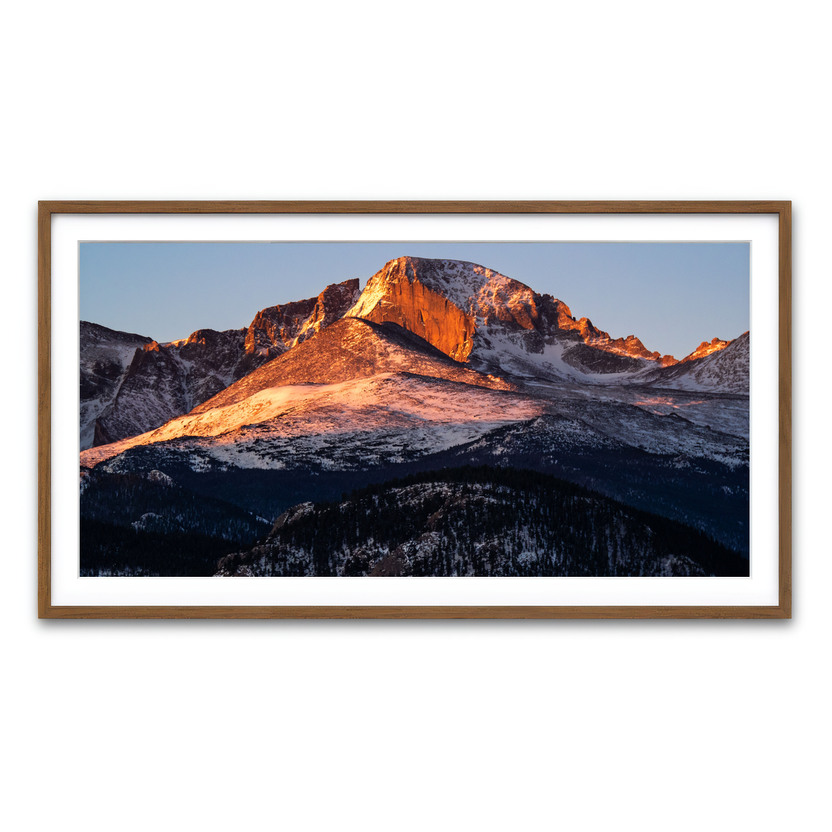 Framed Print 2x1 Walnut