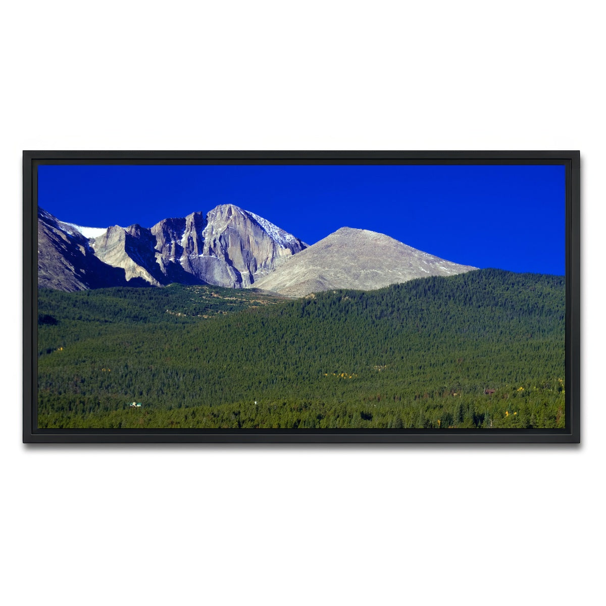 AUTO-MOCKUP WHITE | Longs Peak in Autumn | 1 Piece | Black Framed Canvas | group=2x1