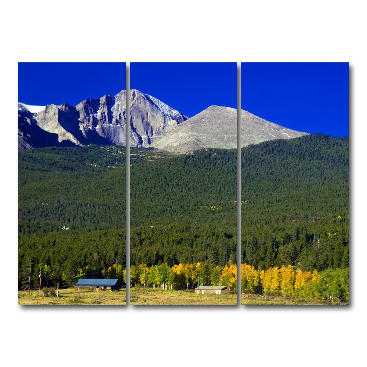 AUTO-MOCKUP WHITE | Longs Peak in Autumn | 3 Piece | Gallery Wrap Canvas | group=8x18