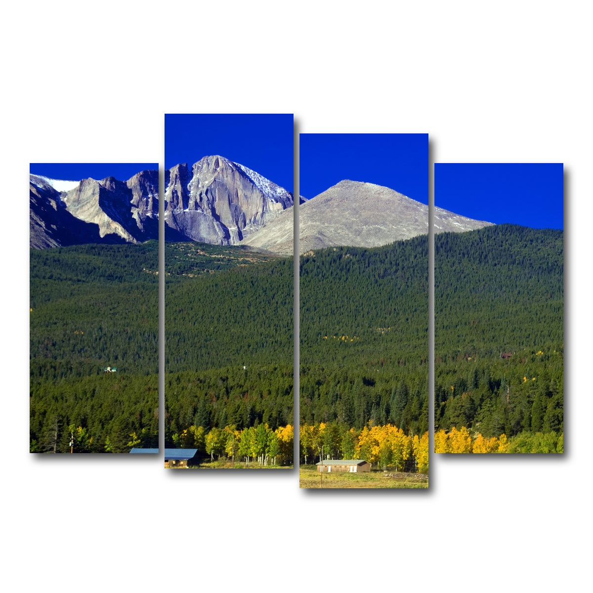 AUTO-MOCKUP WHITE | Longs Peak in Autumn | 4 Piece | Gallery Wrap Canvas | group=4_normal