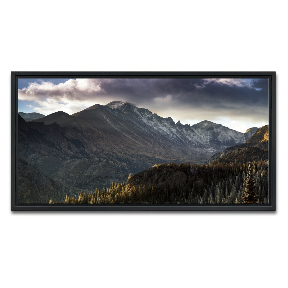 AUTO-MOCKUP WHITE | Longs peak | 1 Piece | Black Framed Canvas | group=2x1