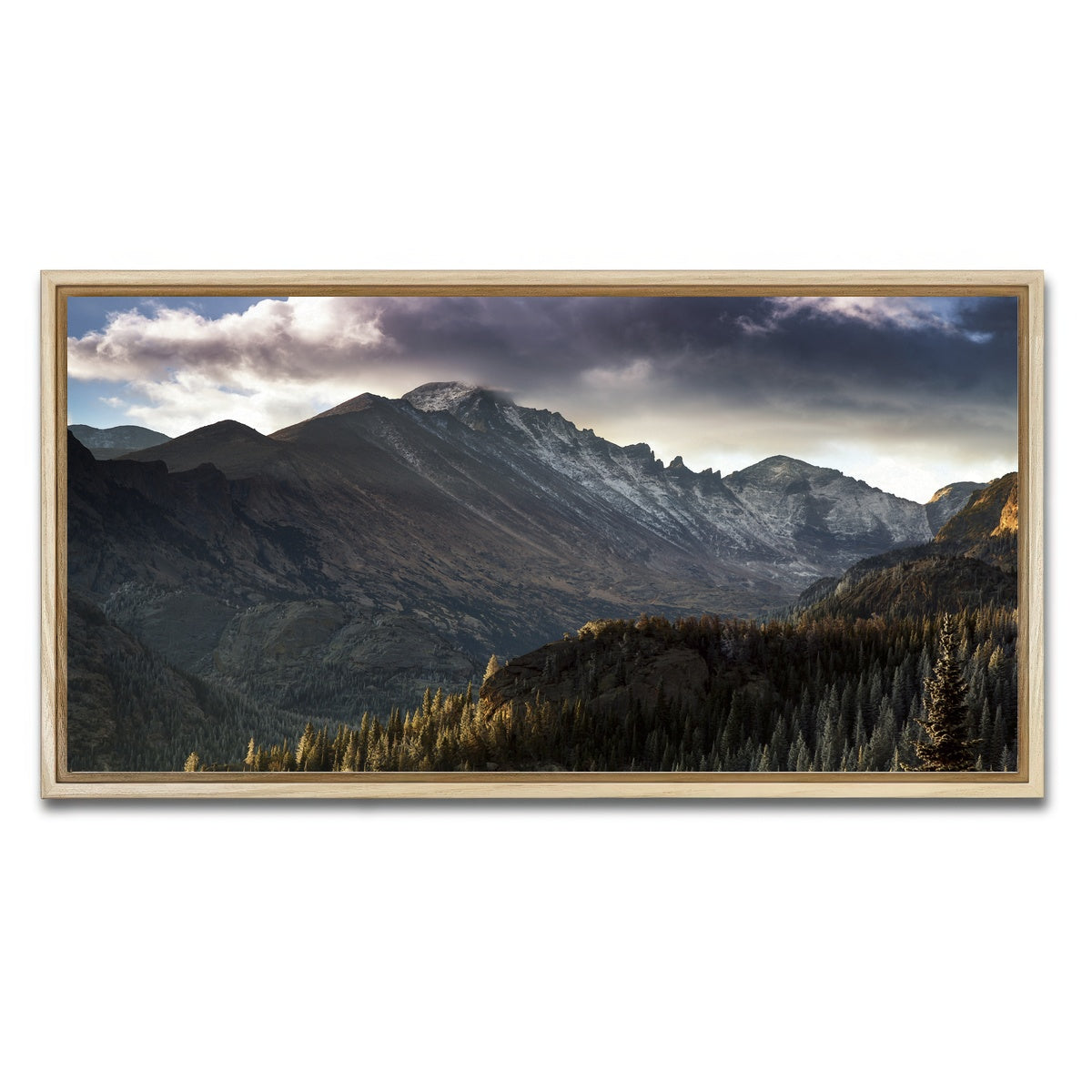 AUTO-MOCKUP WHITE | Longs peak | 1 Piece | Natural Framed Canvas | group=2x1