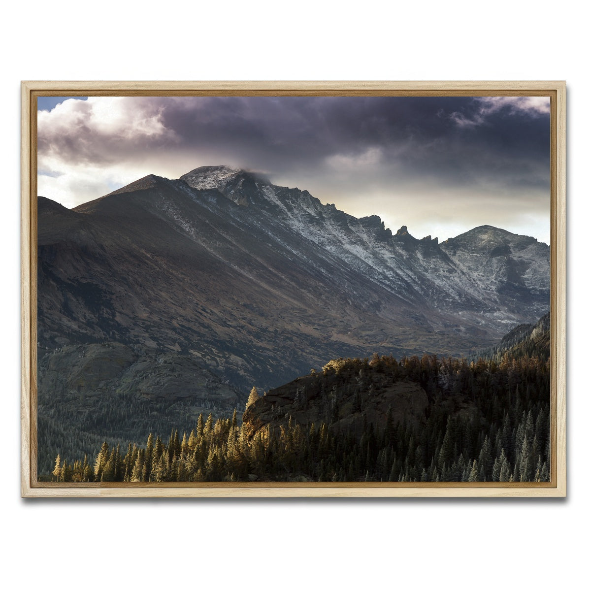 AUTO-MOCKUP WHITE | Longs peak | 1 Piece | Natural Framed Canvas | group=4x3