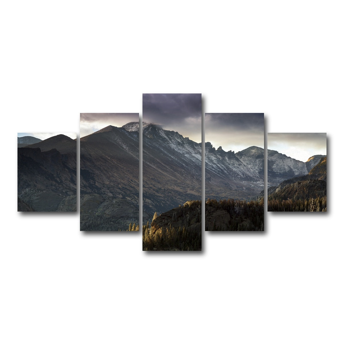 AUTO-MOCKUP WHITE | Longs peak | 5 Piece | Gallery Wrap Canvas | group=5_short