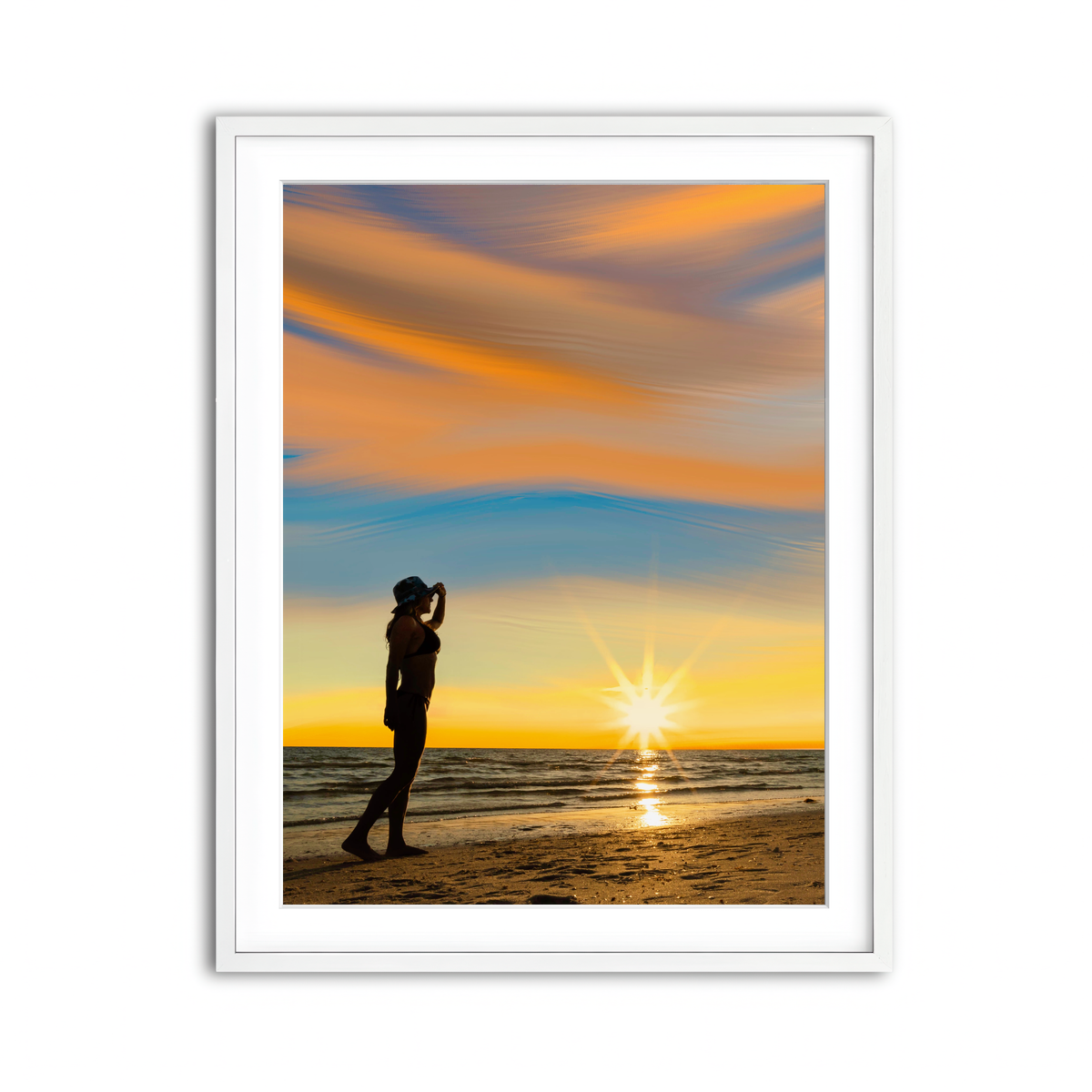 Framed Print 3x4 White