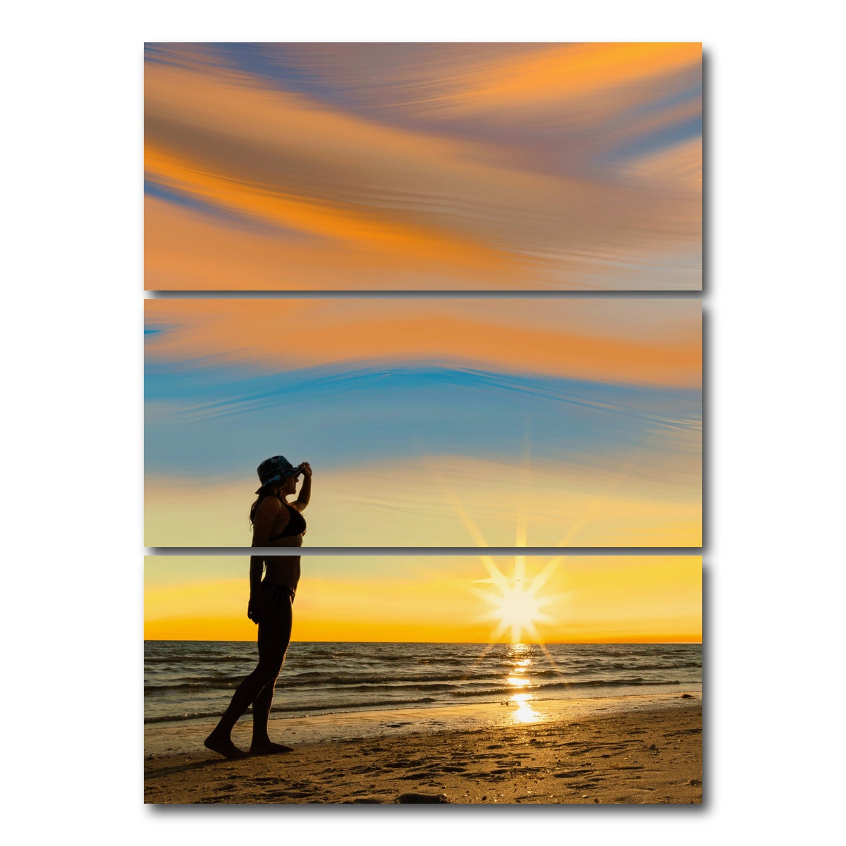 AUTO-MOCKUP WHITE | Looking for Tomorrow | 3 Piece | Gallery Wrap Canvas | group=8x18_stacked