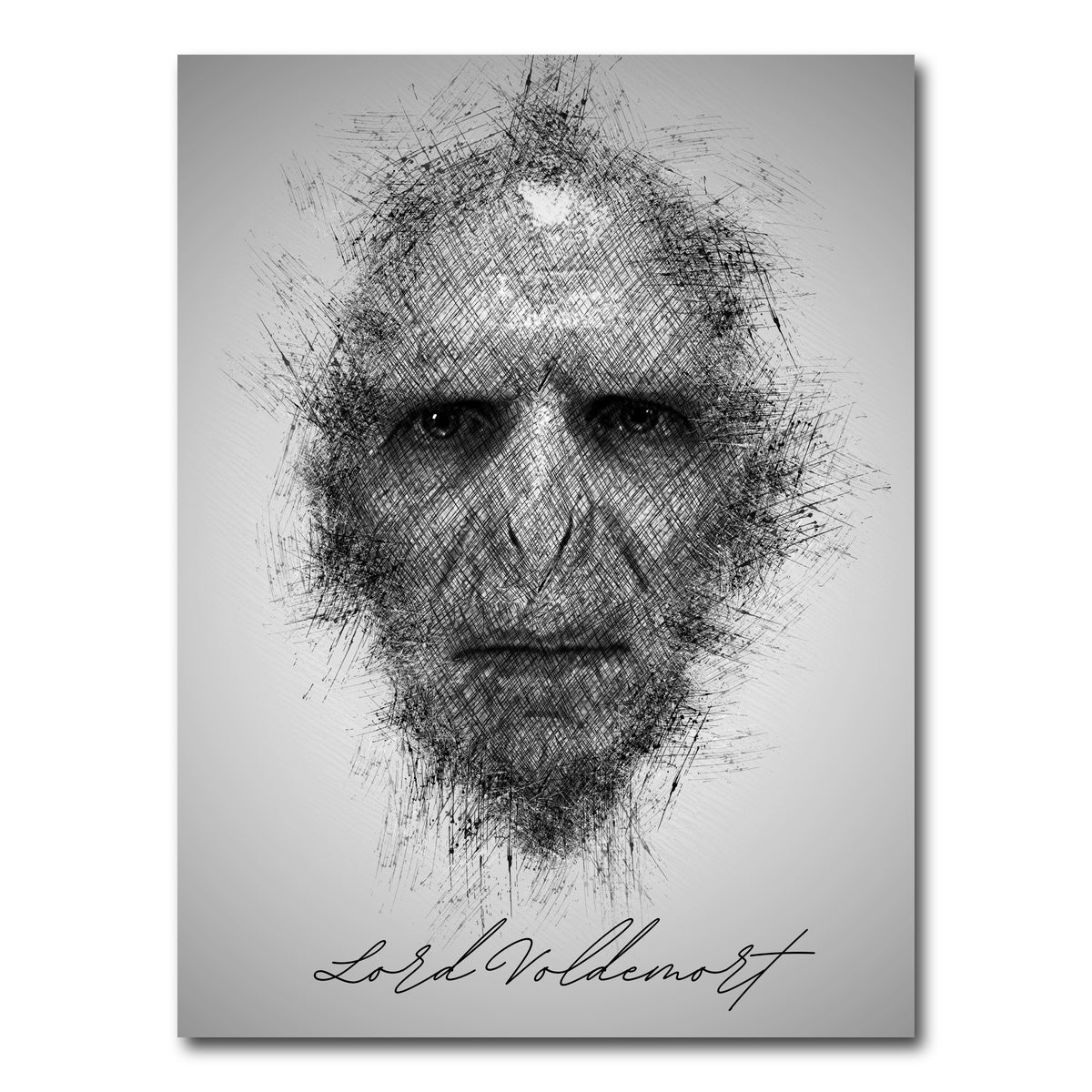 AUTO-MOCKUP WHITE | Lord Voldemort | 1 Piece | Gallery Wrap Canvas | group=3x4